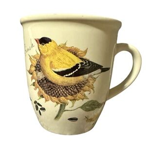 American Goldfinch Mug, CJ Wildlife, Wild Bird Showcase 12oz. EUC